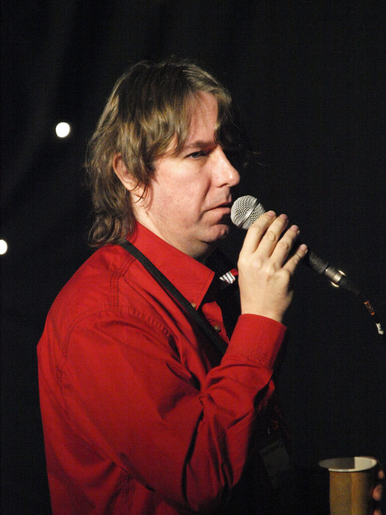 Waleský spisovateľ science fiction Alastair Reynolds na Eastercone v roku 2010