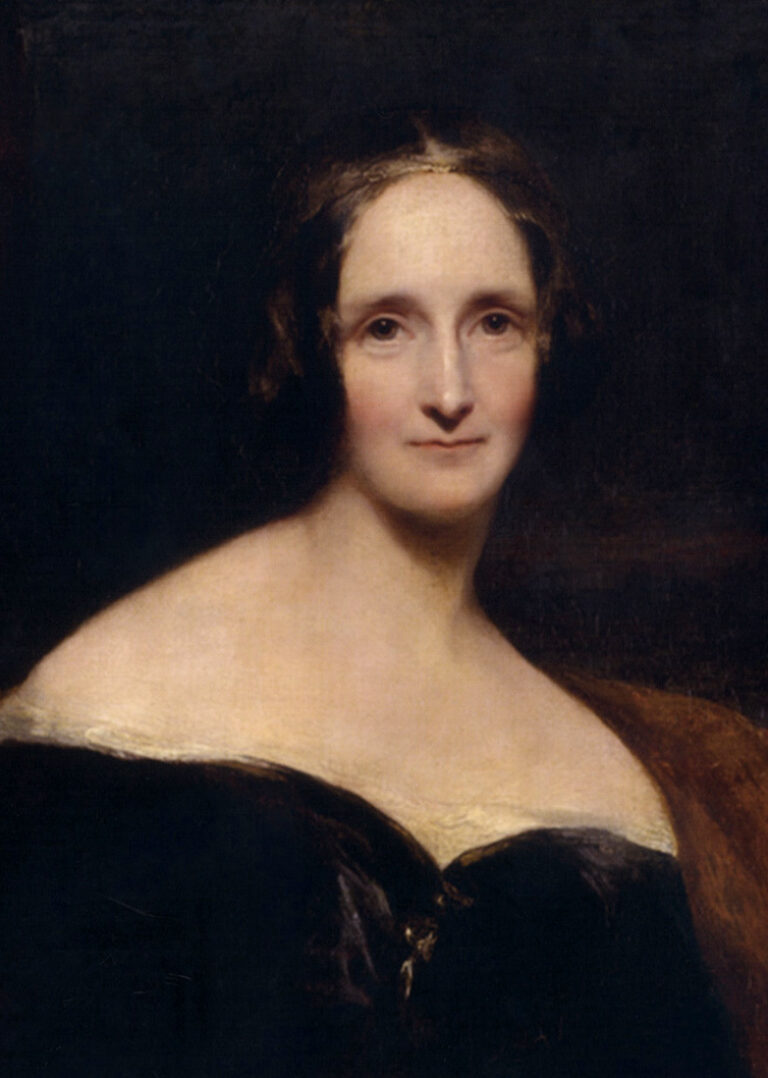 Portrét spisovateľky Mary Shelley od Richarda Rothwella