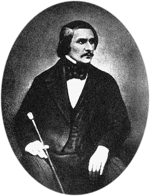Fotografický portrét spisovateľa Nikolaja Gogoľa z roku 1845
