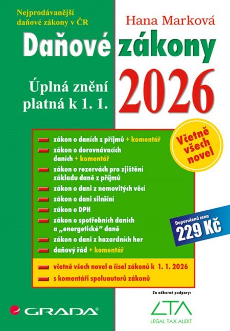 Daňové zákony 2026